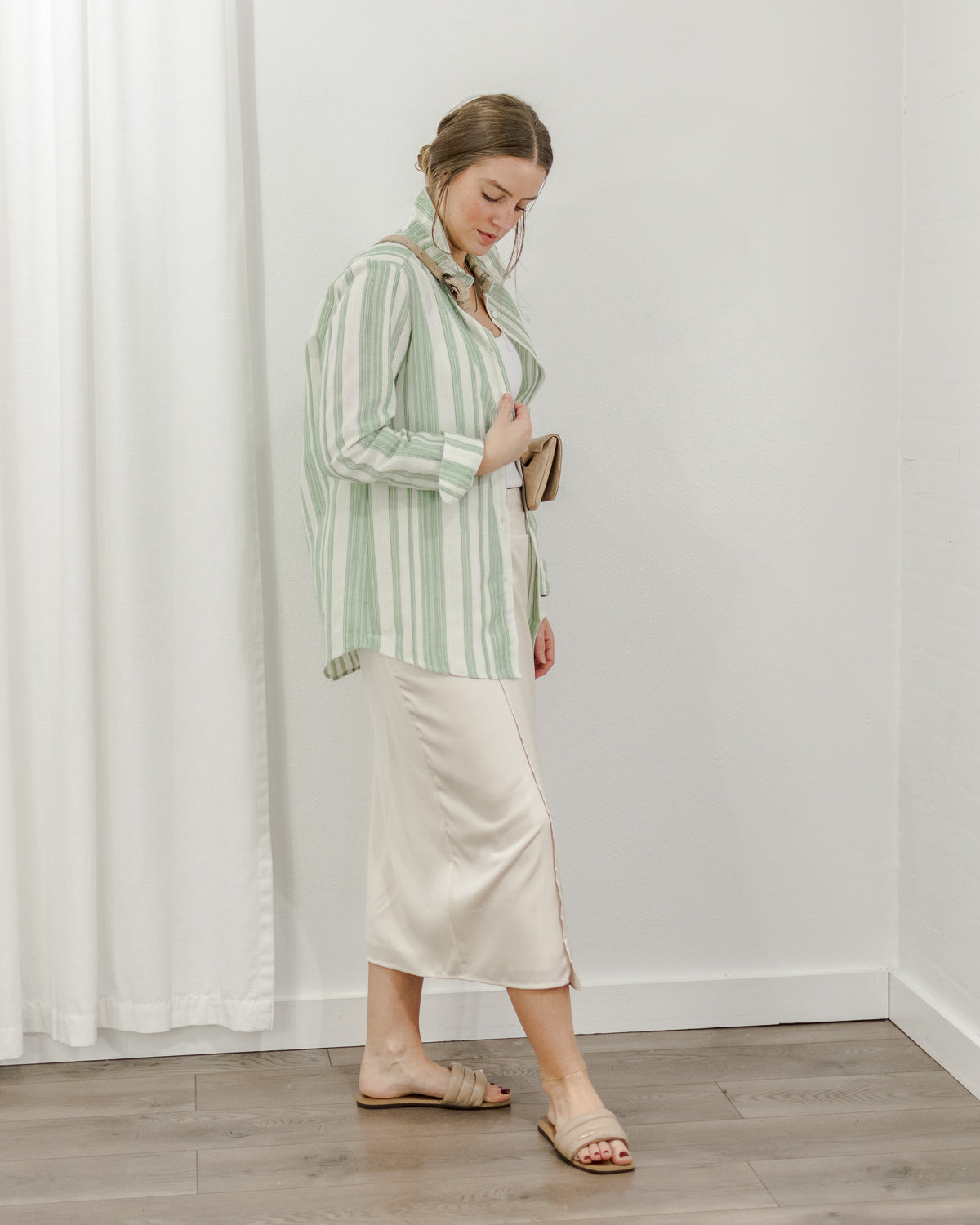 Brenda Satin Skirt