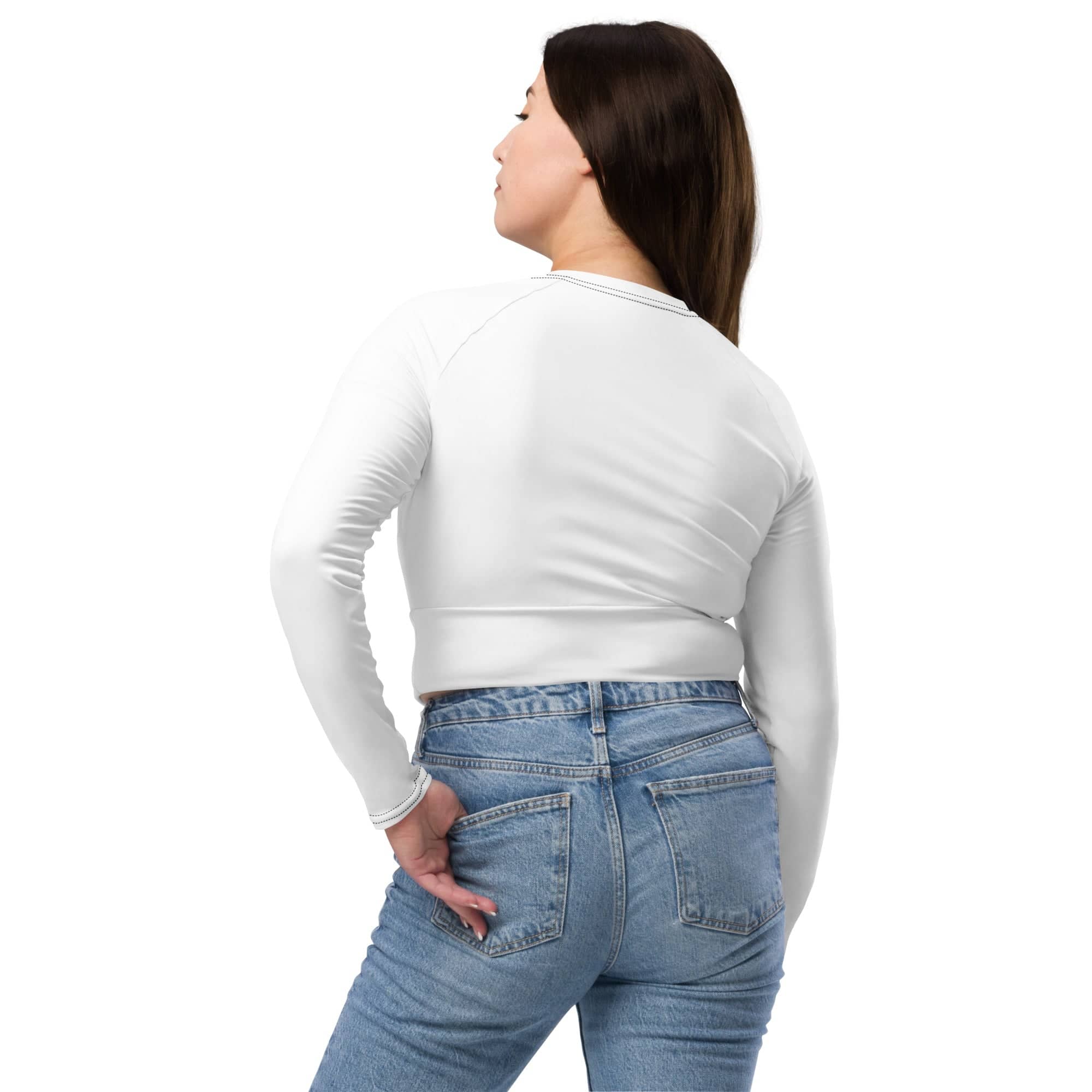Women's Workout Crop Top | Long Sleeve Fit | Kallistii