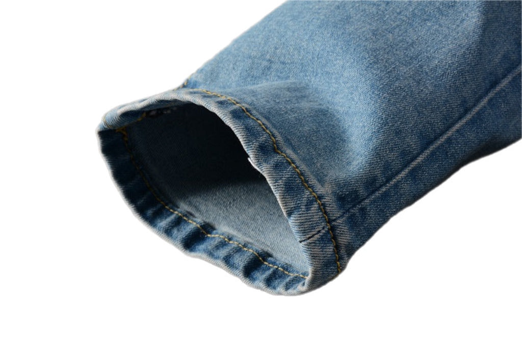 Street Style Denim Pants | Ripped Blue Design | Kallistii